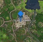 Marqueur sur Tilted Towers Fortnite - Ma vie de Bambi